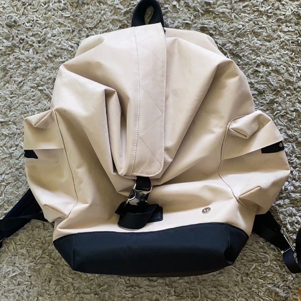 LULULEMON Cream and Black Women's Backpack